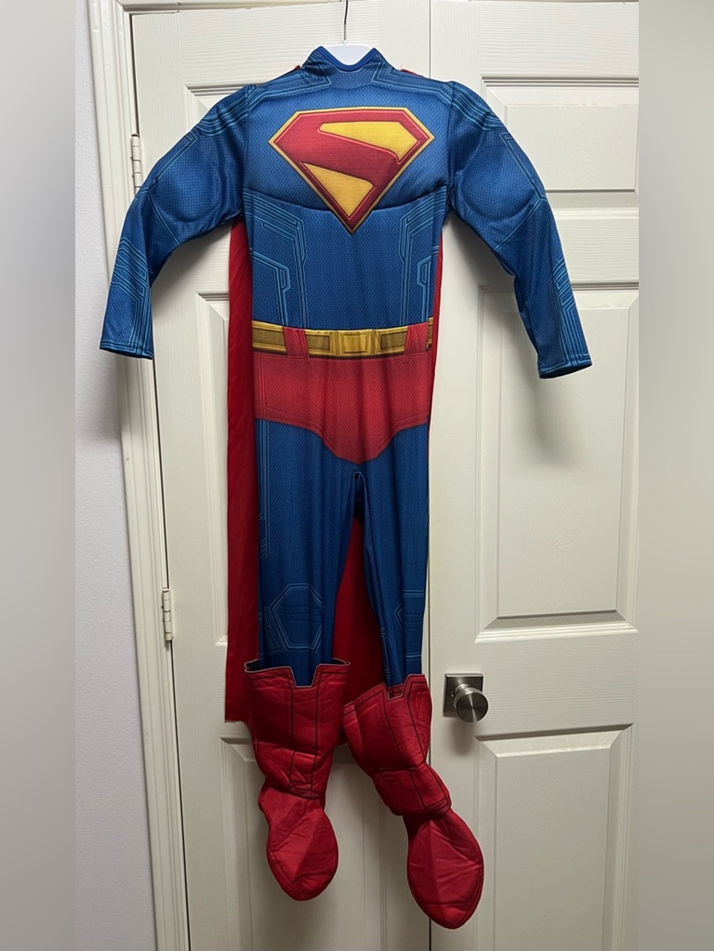 Rubie's Blue, Red and Yellow Superman-Style Kids Costume with Cape Size M